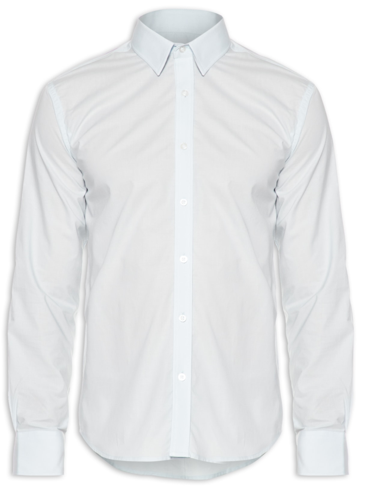 Camisa Masculina Slim Fit Algodão Pima - Azul