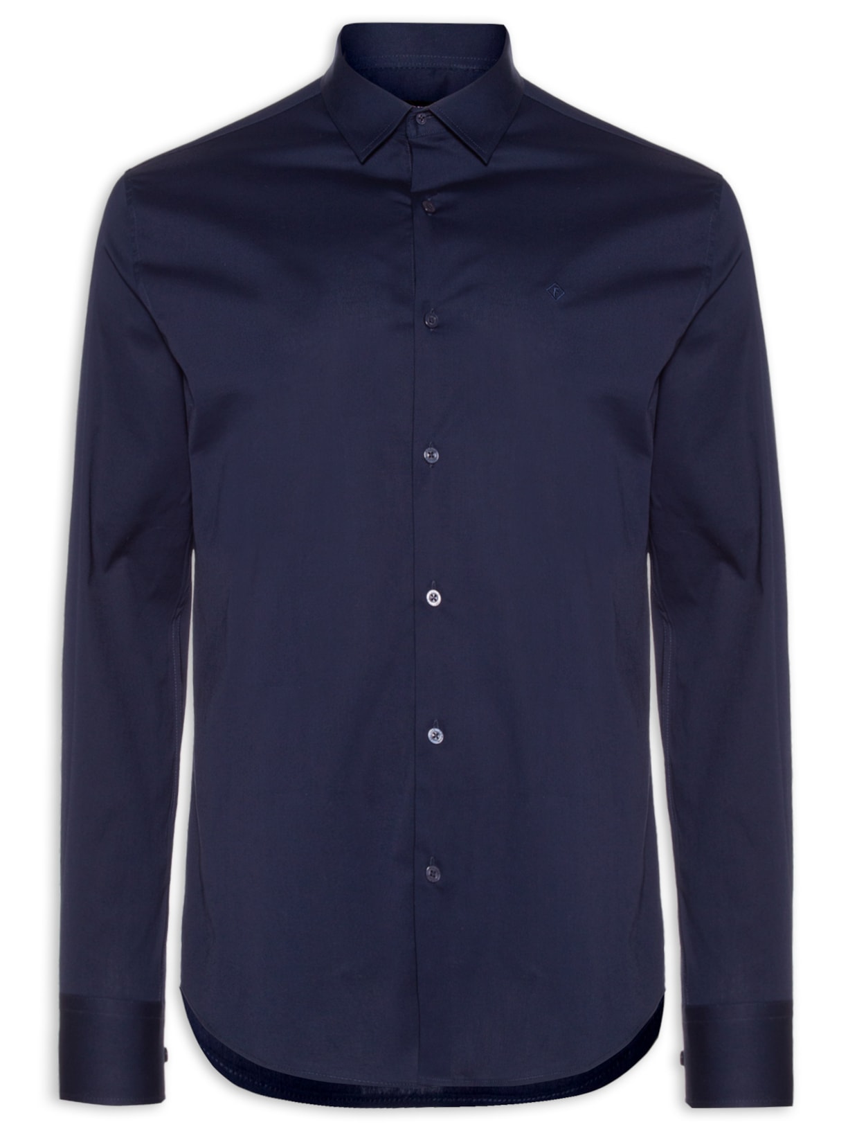 Camisa Masculina Slim Fit - Azul