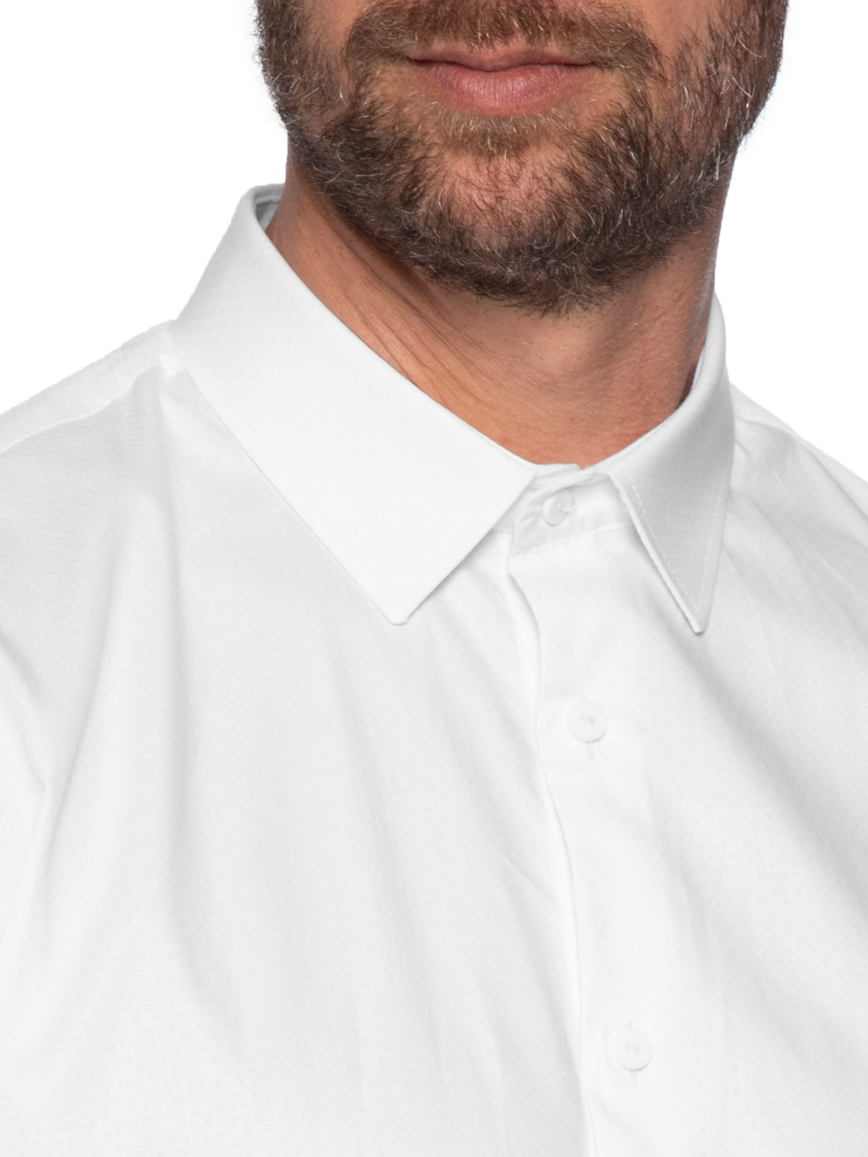 Camisa Masculina Slim Fit Branco Forum
