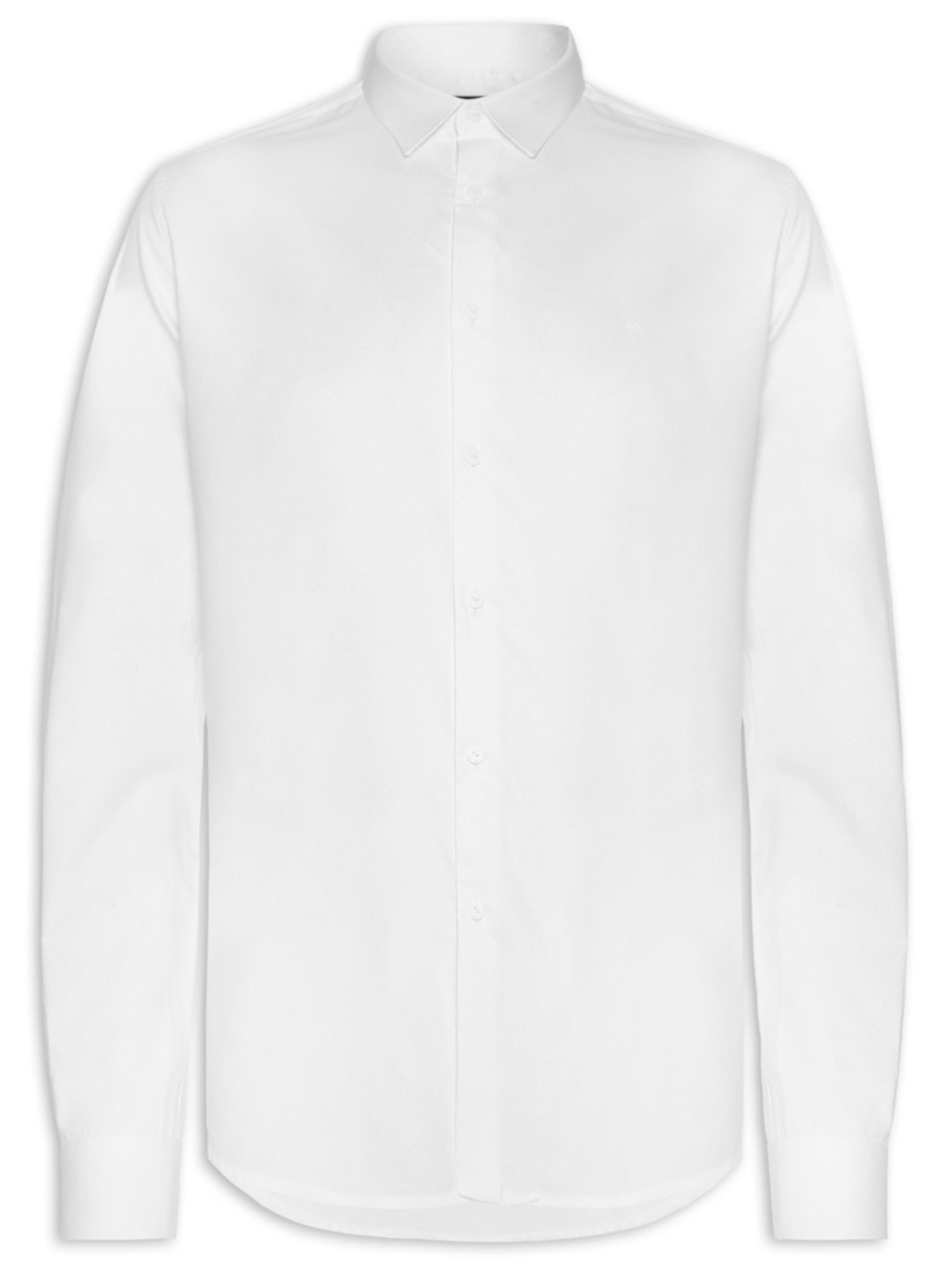 Camisa Masculina Slim Fit Branco Forum