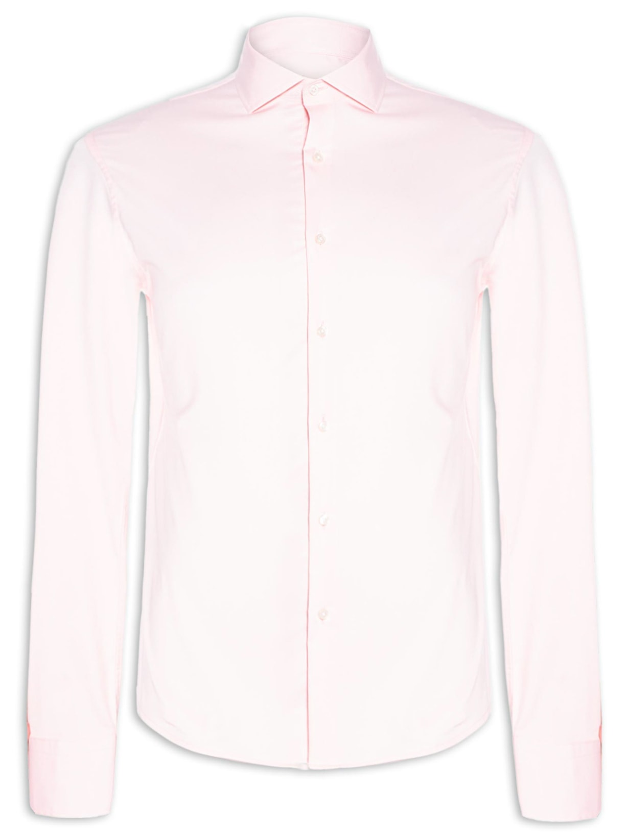 Camisa Masculina Slim Fit Com Fibra De Bambu - Rosa