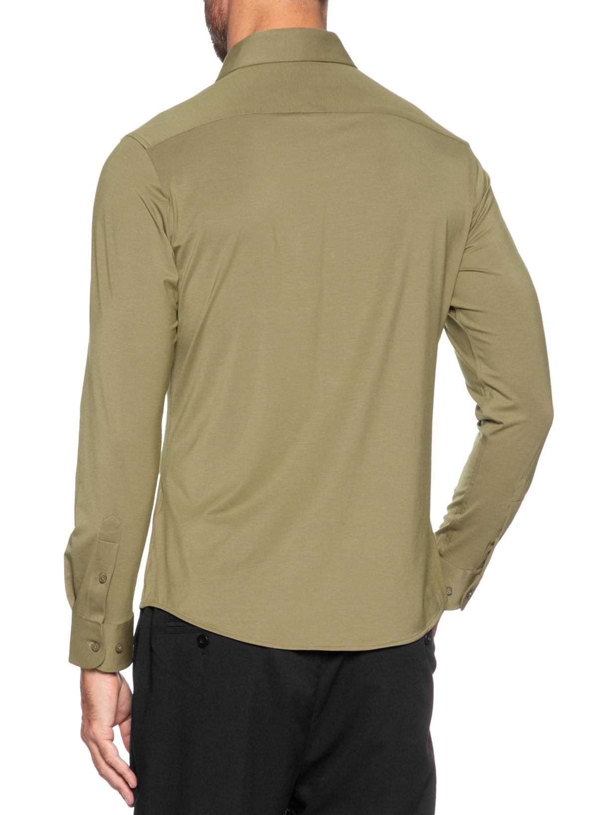 Camisa Masculina Slim Fit Malha Tech Bege '2 Essential