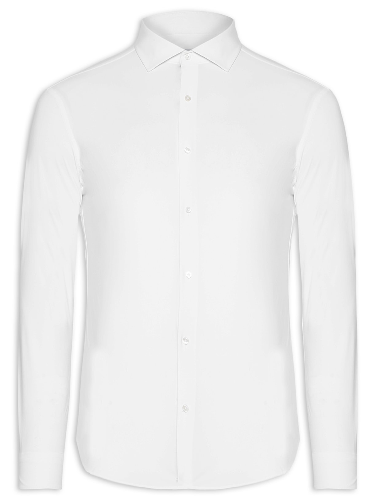 Camisa Masculina Slim Fit Malha Tecnológica - Branco
