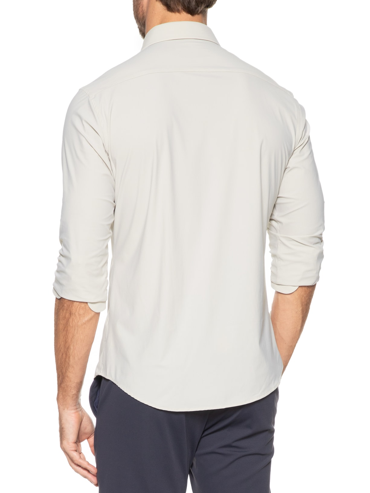 Camisa Masculina Slim Fit Malha Tecnológico Off White '2 Essential