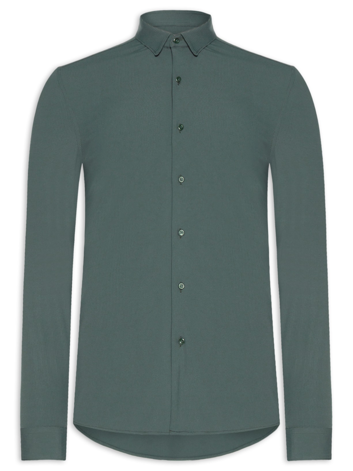 Camisa Masculina Slim Fit New Bold R+ - Verde