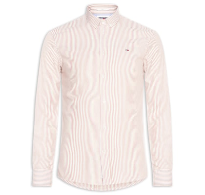 Camisa Masculina Slim Fit Oxford - Rosa