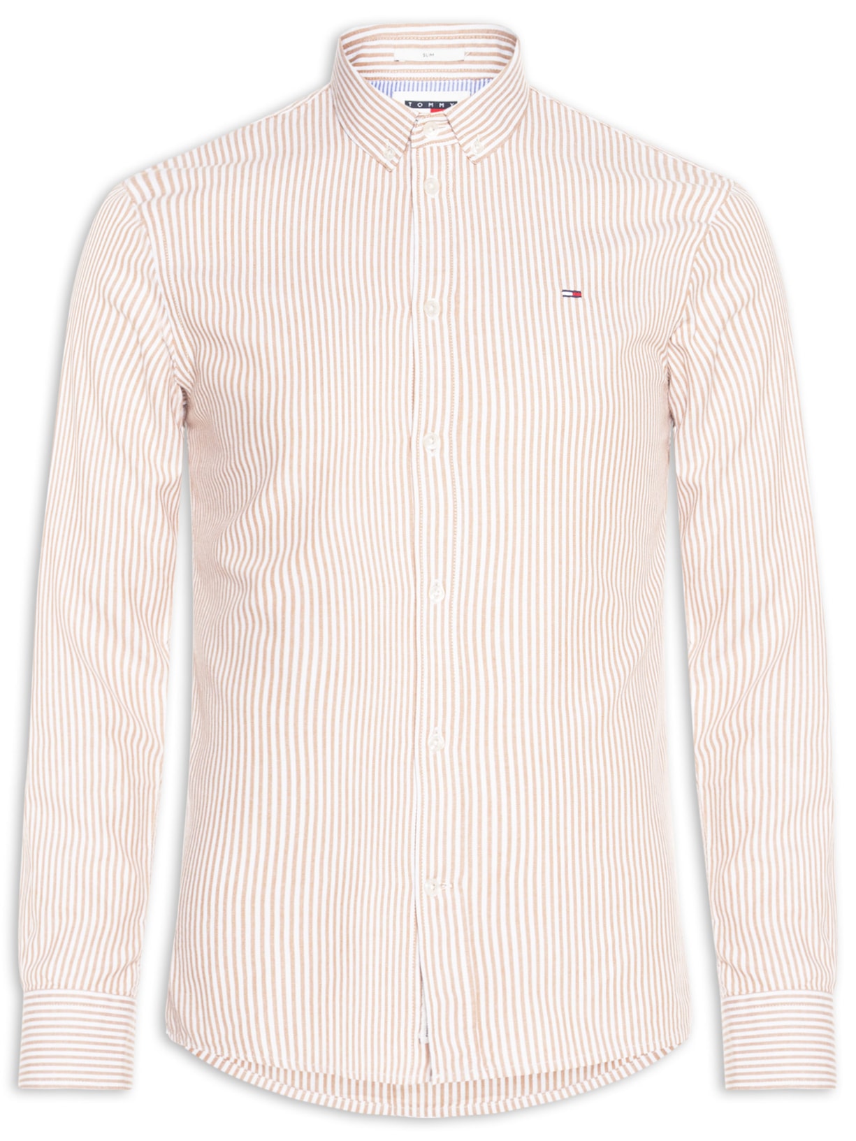 Camisa Masculina Slim Fit Oxford – Rosa