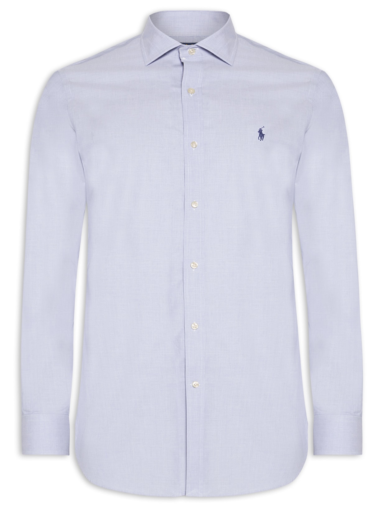 Camisa Masculina Slim Fit Stretch Poplin - Azul