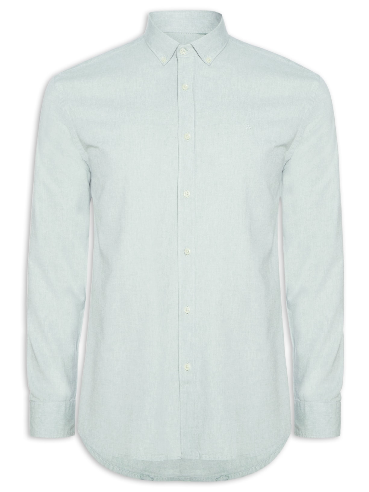 Camisa Masculina Slim Oxford Planalto Bdnw - Verde