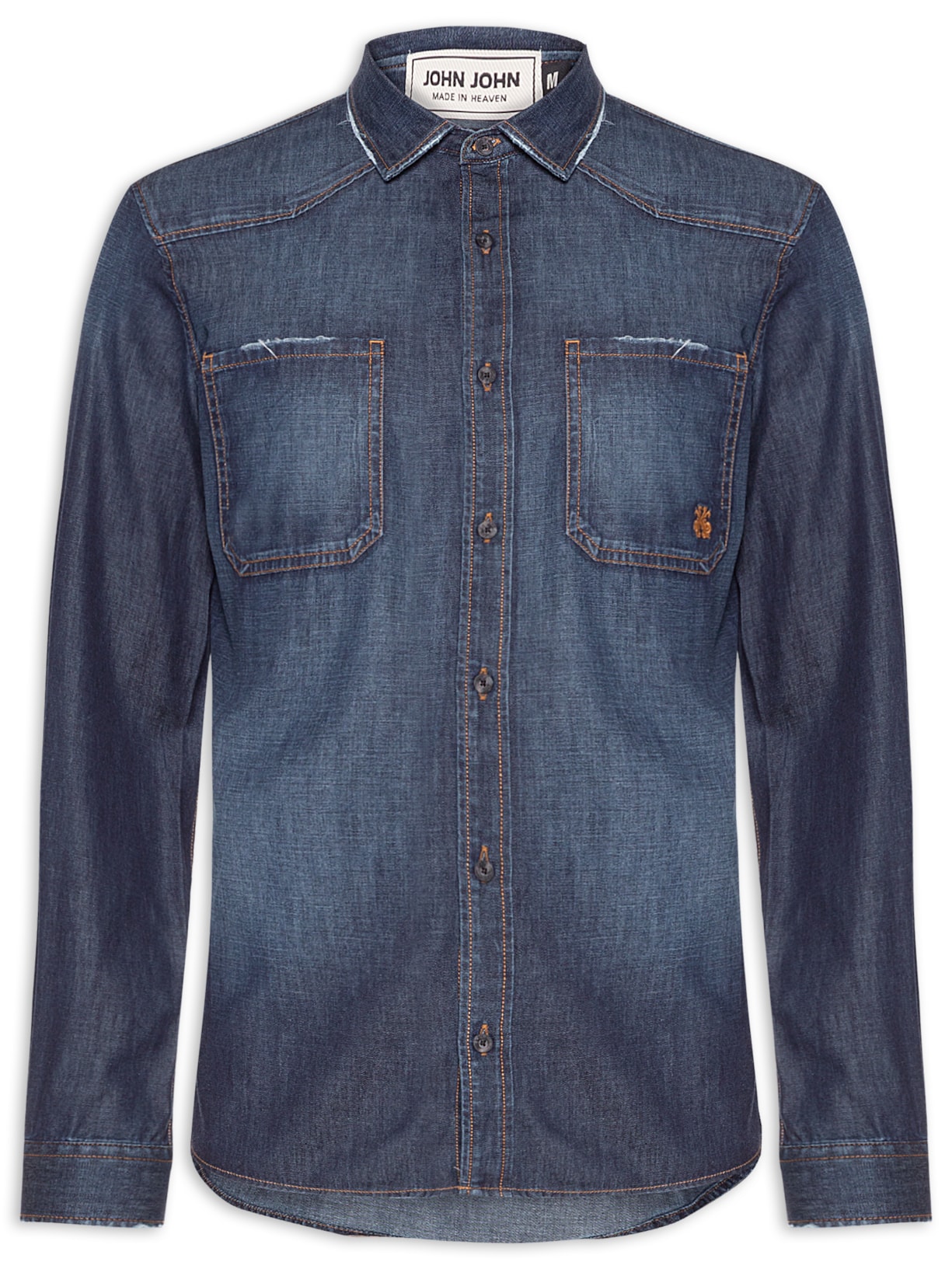 Camisa Masculina Slim Phoenix - Azul