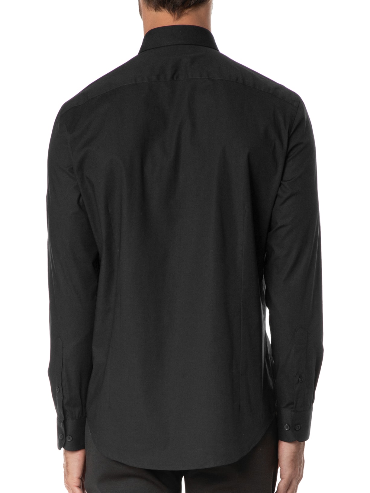 Camisa Masculina Slim Tricoline Stretch Preto Aramis