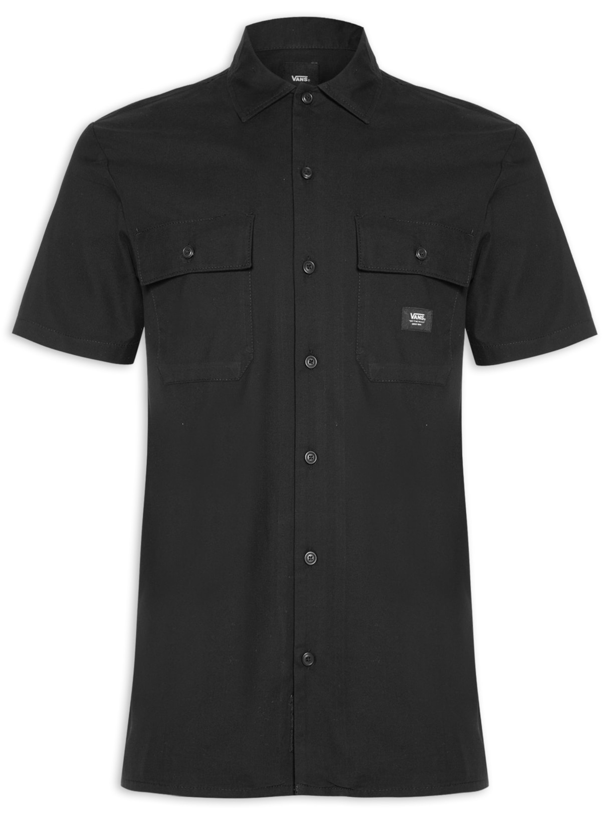 Camisa Masculina Smith Ii Ss Woven - Preto