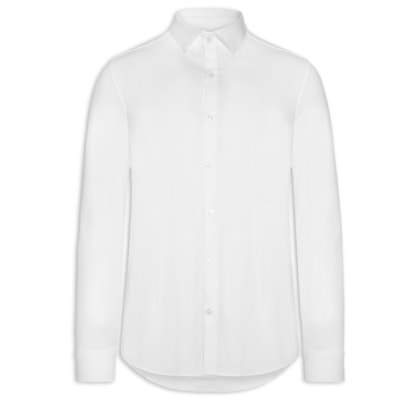 Camisa Masculina Social Algodão Egípcio - Branco