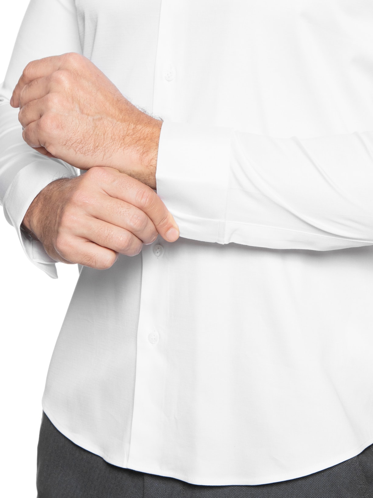 Camisa Masculina Social Austin Com Martingale Slim Fit Algodão Pima Branco Ricardo Almeida