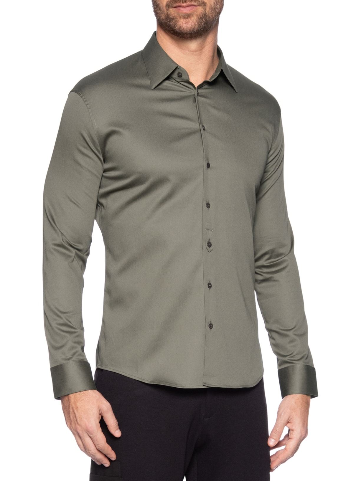 Ricardo Almeida Camisa Masculina Social Austin Com Martingale