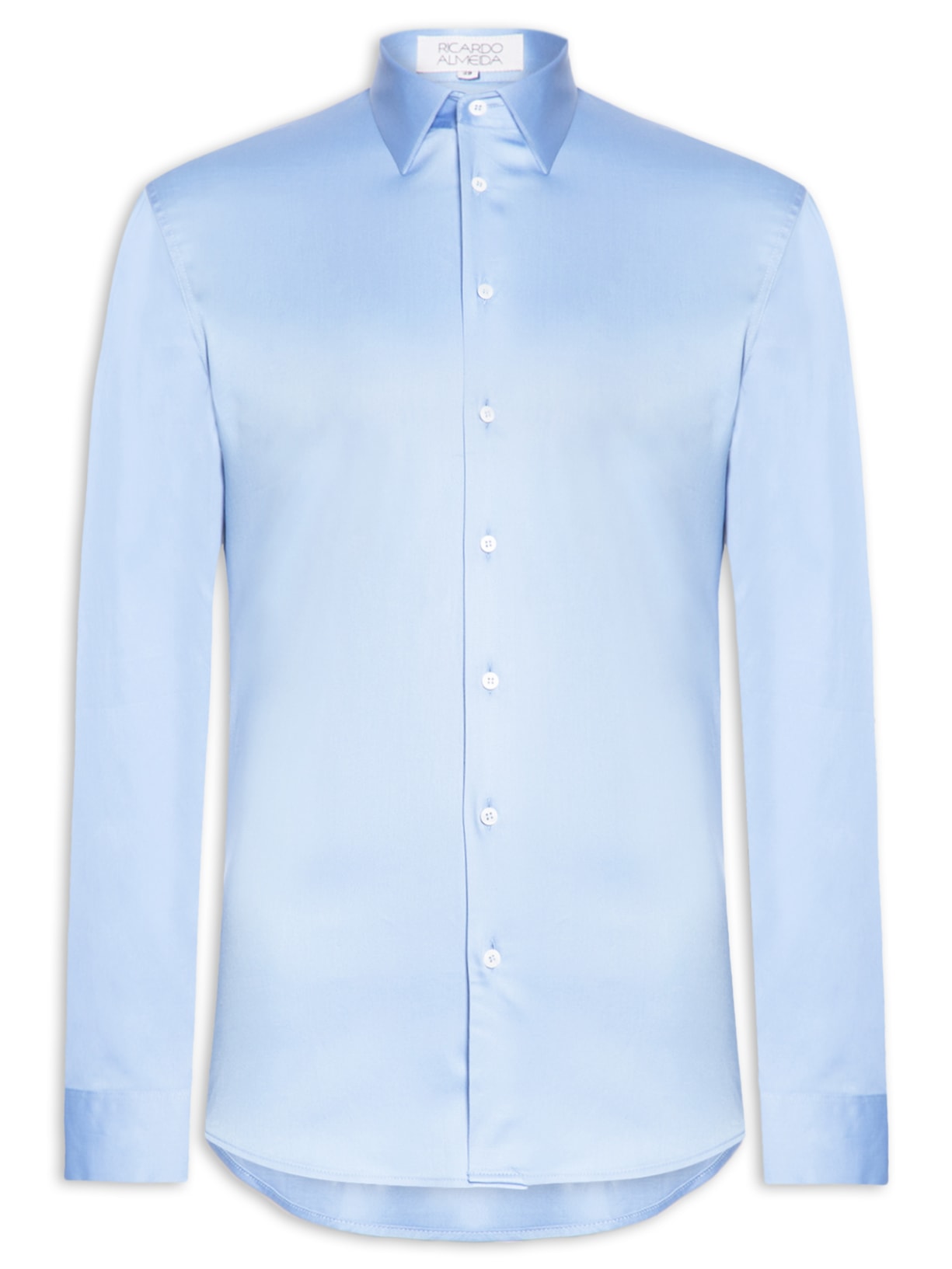 Camisa Masculina Social Austin Slim Fit - Azul