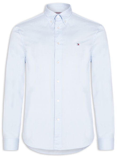 Camisa Masculina Social Básica Regular Fit Popline - PrAzuleto