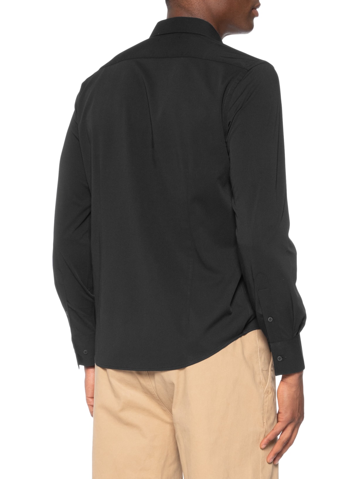 Camisa Masculina Social Fibra De Bambu Soft Slim Fit Preto '2 Essential