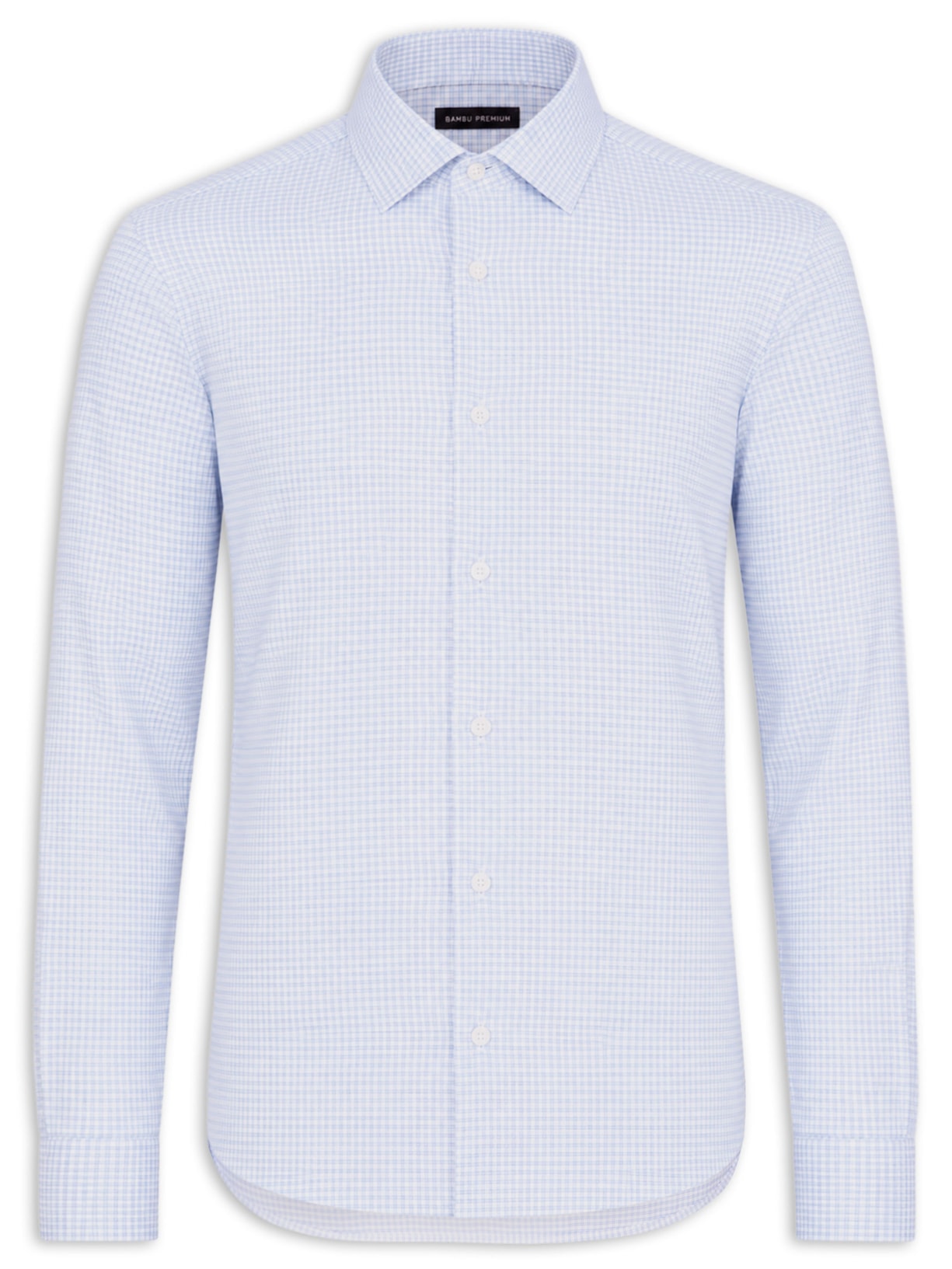 Camisa Masculina Social Fibra de Bambu Soft Slim Fit – Azul '2 Essential
