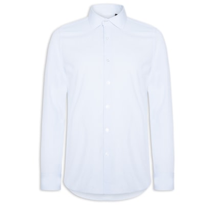 Camisa Masculina Social Fio Tinto - Azul