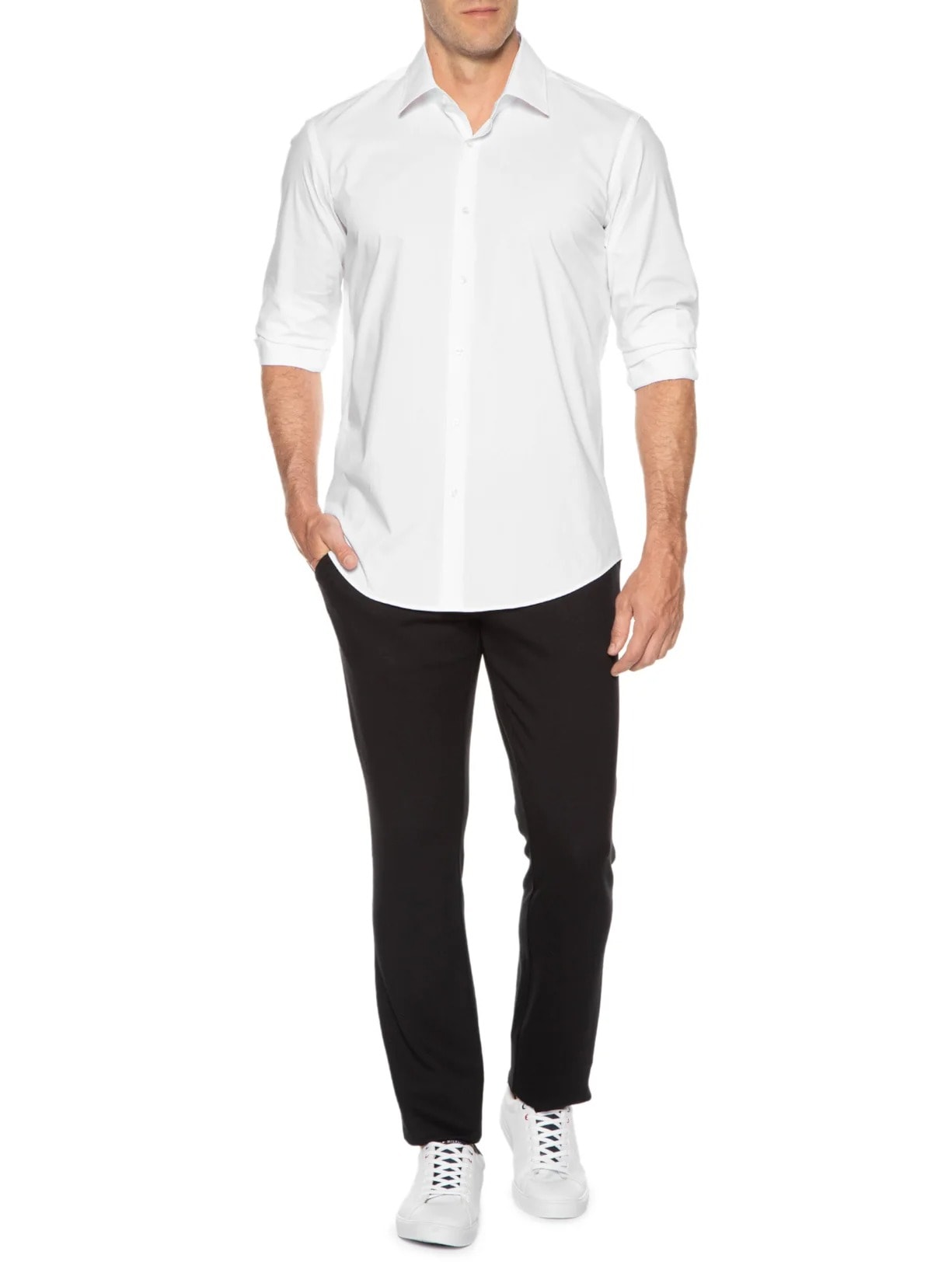 Camisa Masculina Social Joe Kent Branco Boss