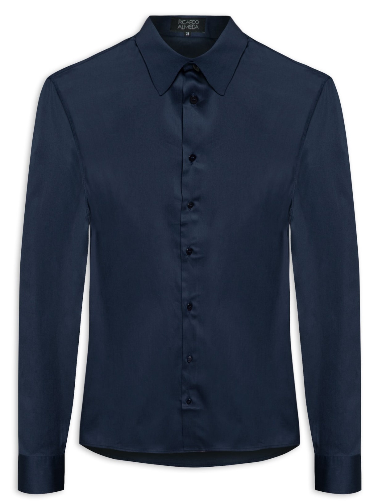 Camisa Masculina Social Lisa - Azul