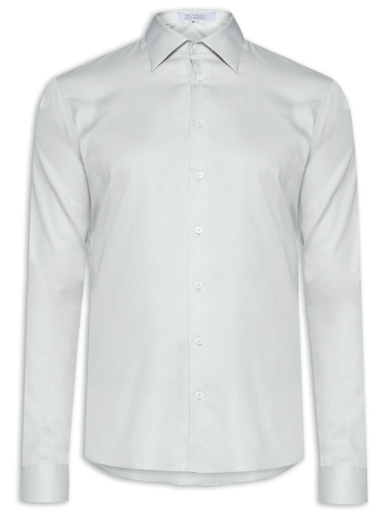 Camisa Masculina Social Lisa - Cinza