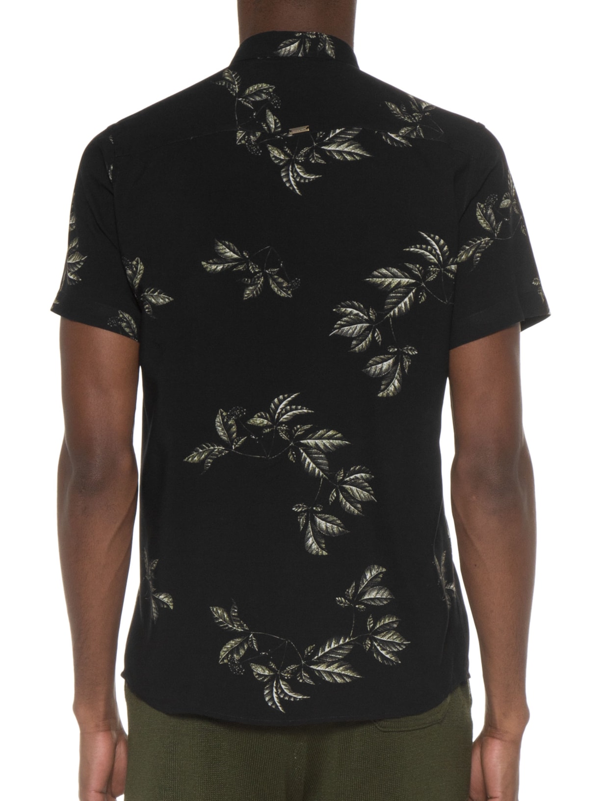 Camisa Masculina Social Manga Curta Preto Urbô