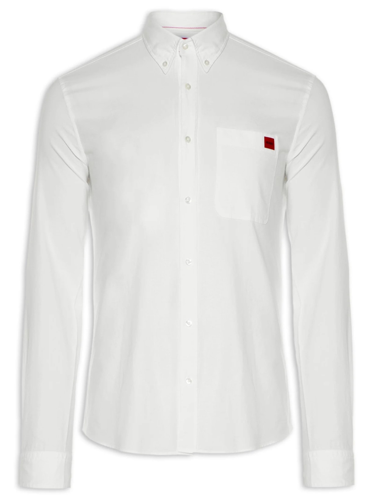 Camisa Masculina Social Manga Longa Evito - Branco