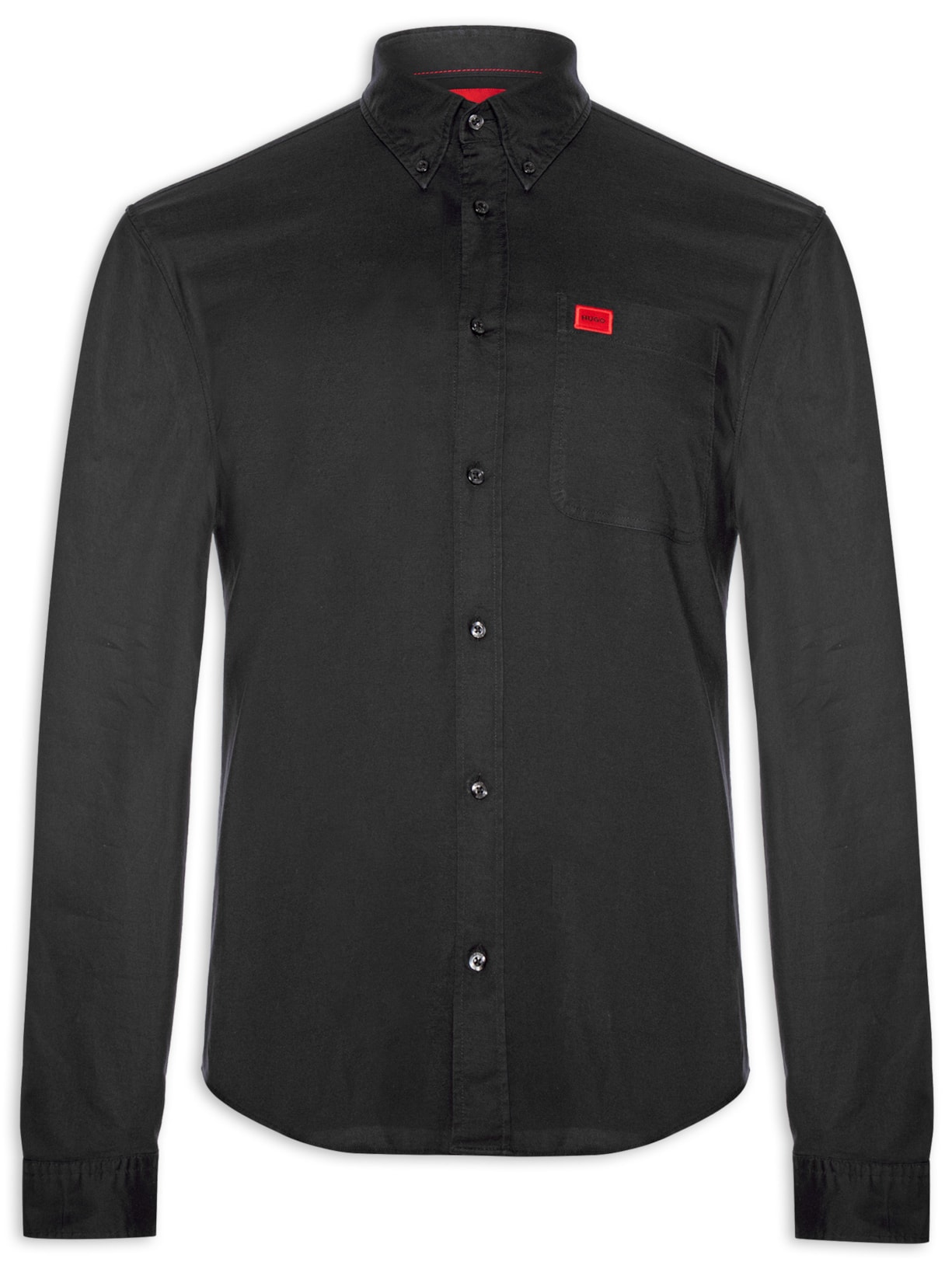 Camisa Masculina Social Manga Longa Evito - Preto