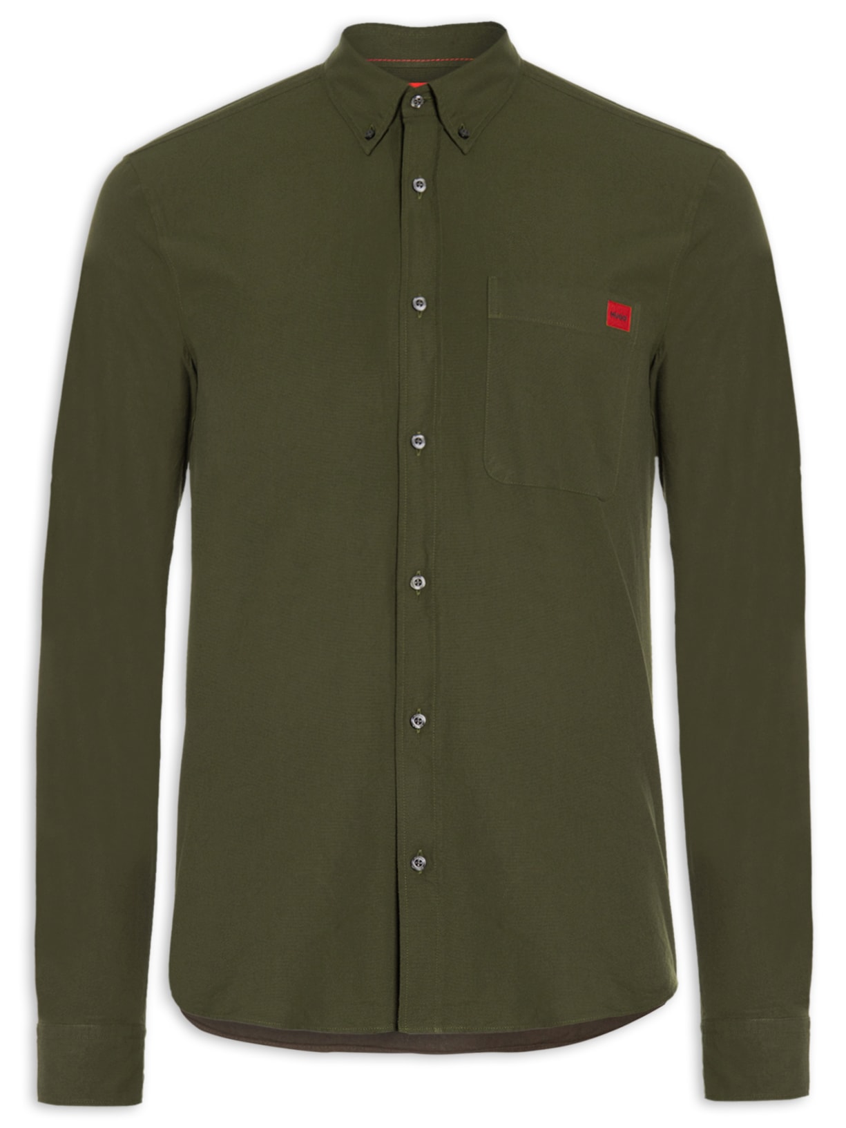 Camisa Masculina Social Manga Longa Evito - Verde