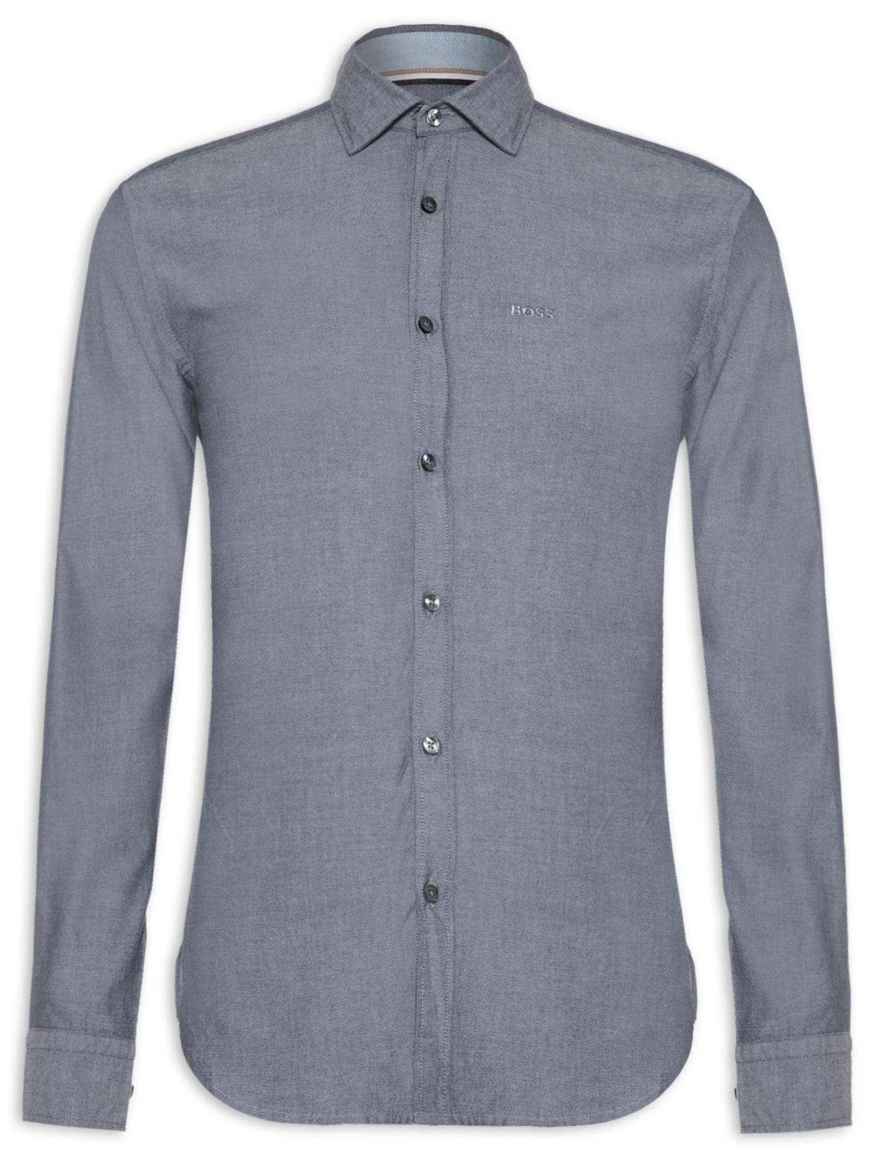 Camisa Masculina Social Manga Longa Leo - Azul