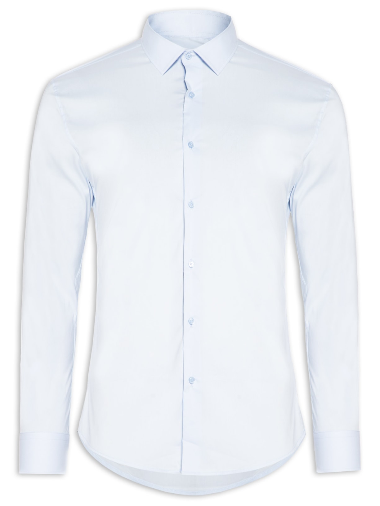 Camisa Masculina Social Manga Longa Tecnológico Premium Azul '2 Essential