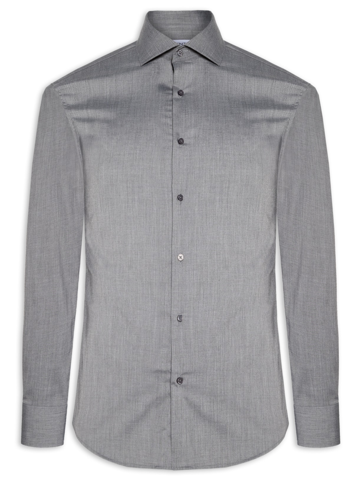 Camisa Masculina Social Manga Longa Tencel - Cinza