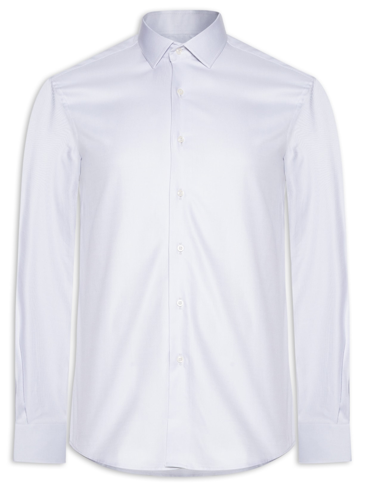 Camisa Masculina Social Pima Cotton Manga Longa - Cinza