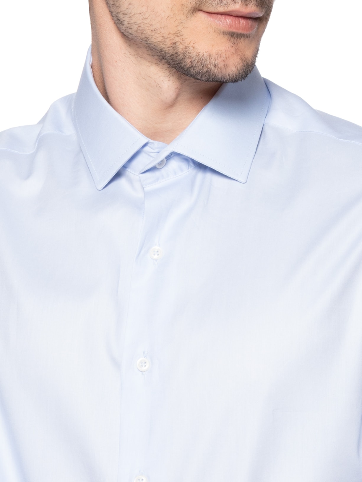 Camisa Masculina Social Pima Cotton Ml Azul Paramount Alfaiataria