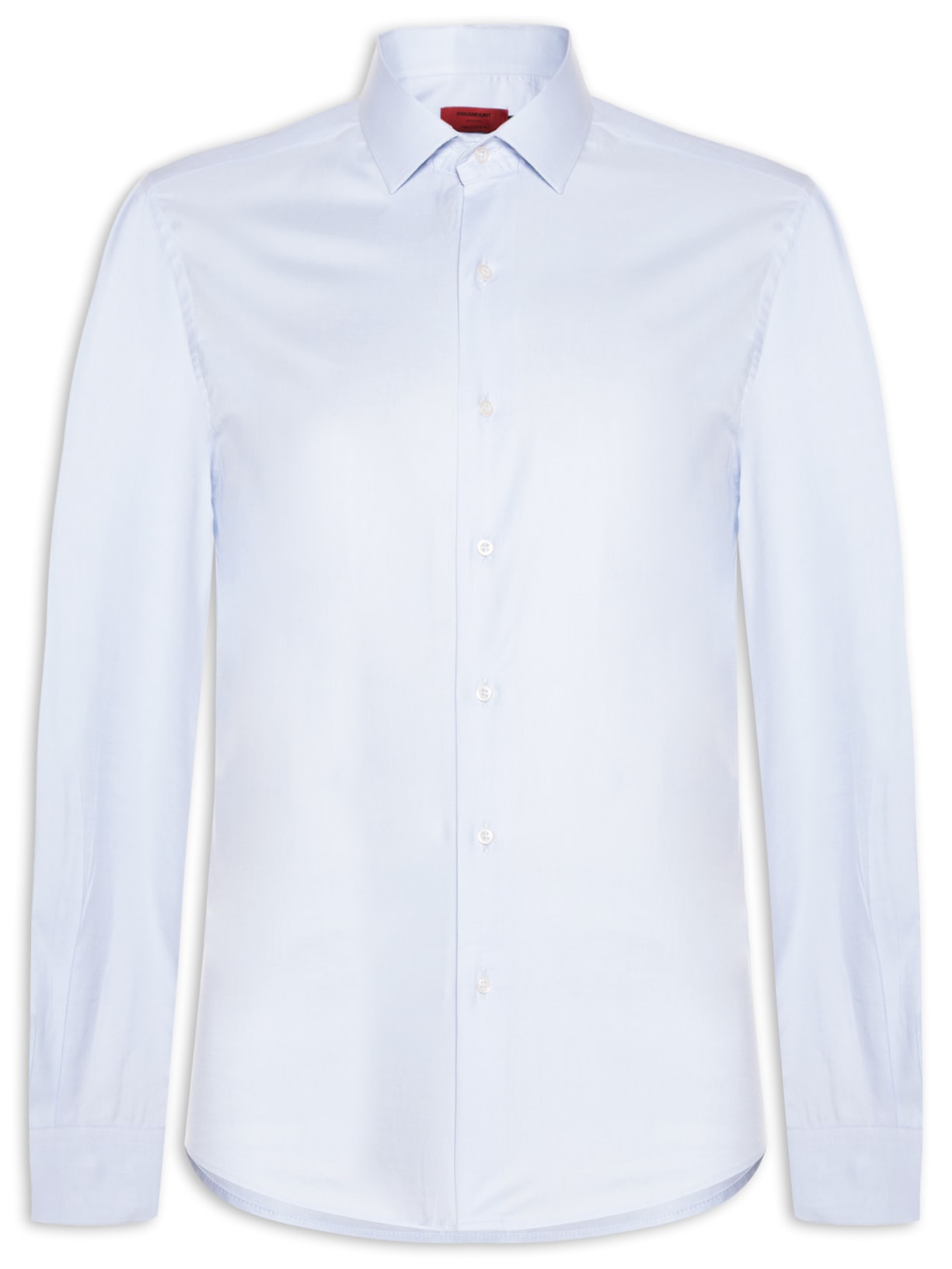 Camisa Masculina Social Pima Cotton Ml Azul Paramount Alfaiataria