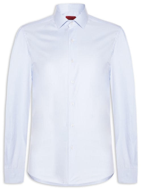 Camisa Masculina Social Pima Cotton Ml - Azul