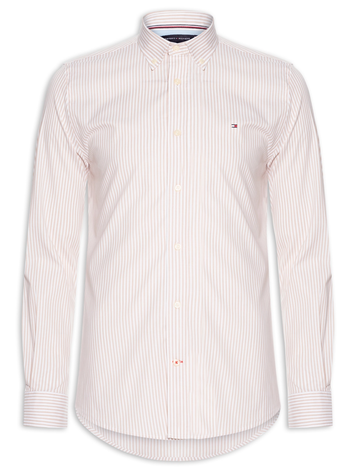 Camisa Masculina Social Regular Fit Listrada - Bege