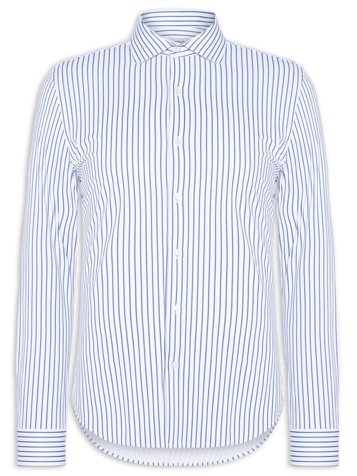 Camisa Masculina Social Slim Fit Tech Dots Respirável Azul '2 Essential