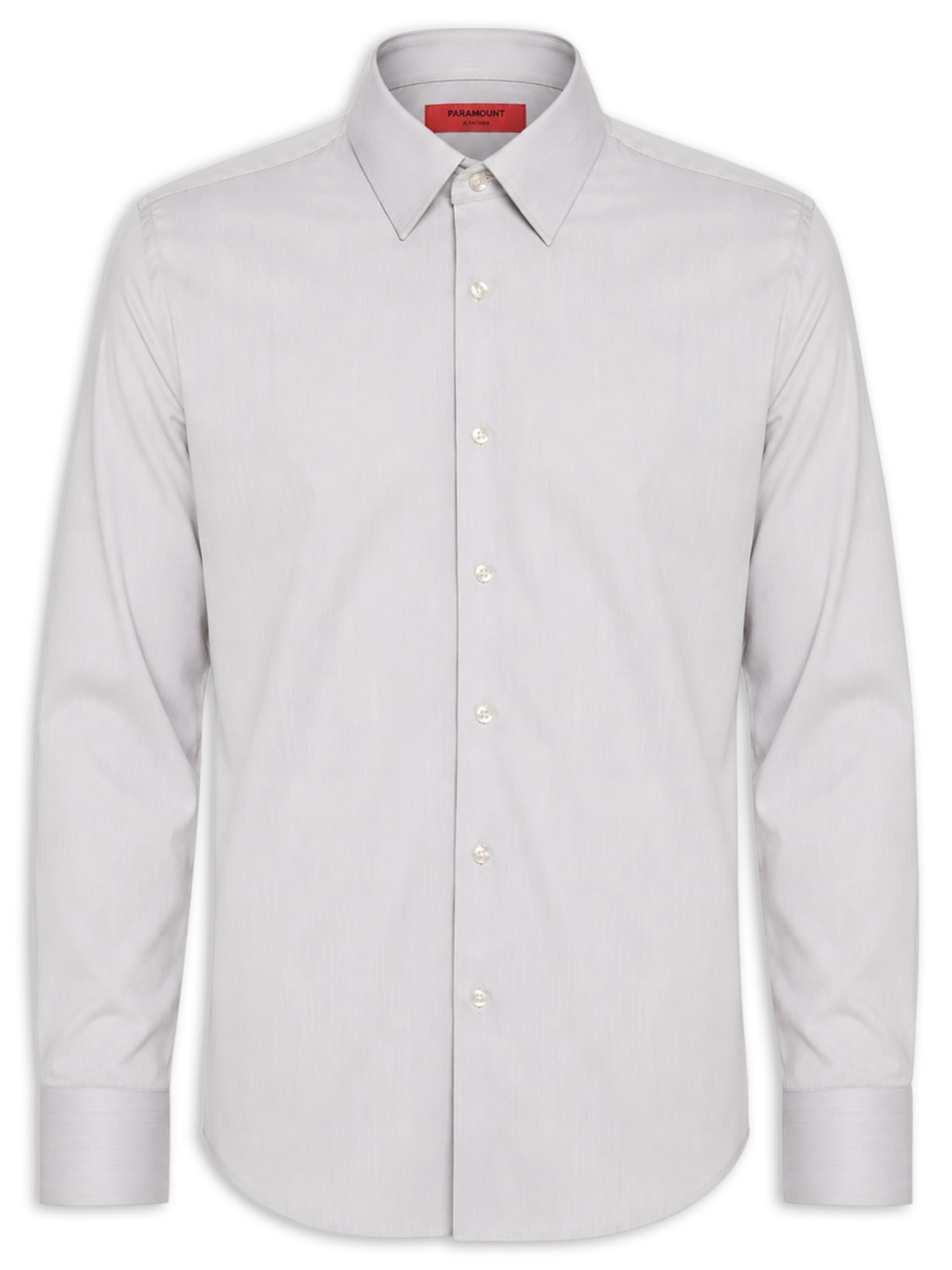 Camisa Masculina Social Soho Algodão Tech Fio Fustão Branco Paramount Alfaiataria