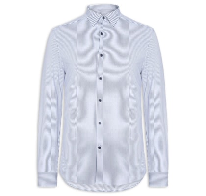Camisa Masculina Social Tech - Azul