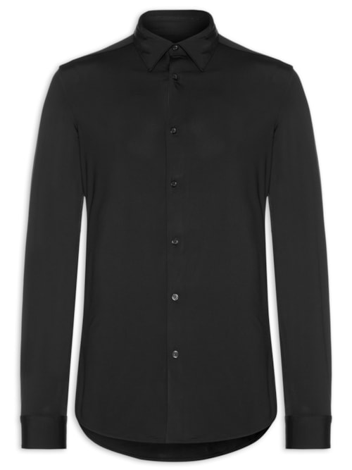 Camisa Masculina Social Tech - Preto
