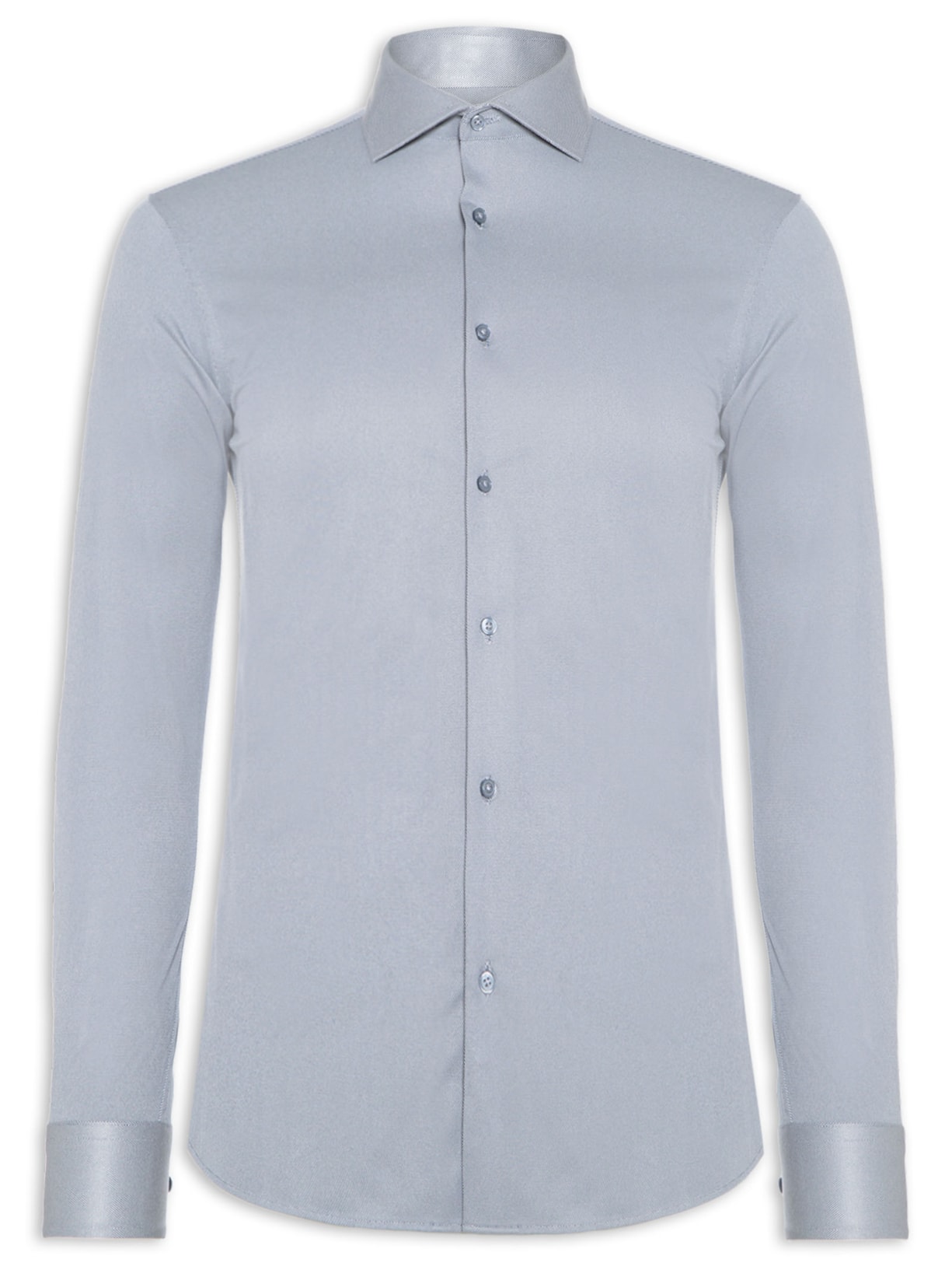 Camisa Masculina Social Tecnologica Manga Longa Azul '2 Essential