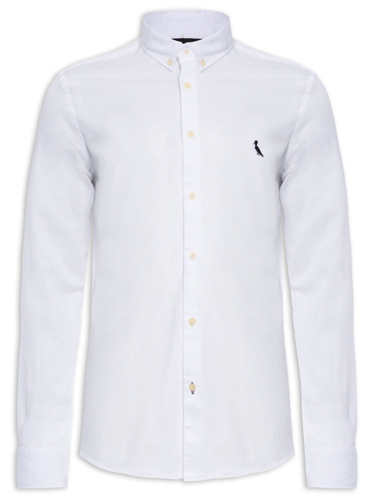 Camisa Masculina Sport Oxford - Branco