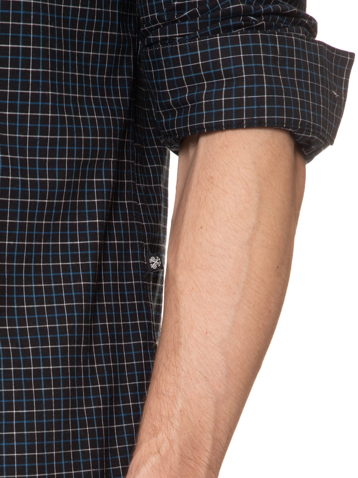 Camisa Masculina Squared Black Preto John John
