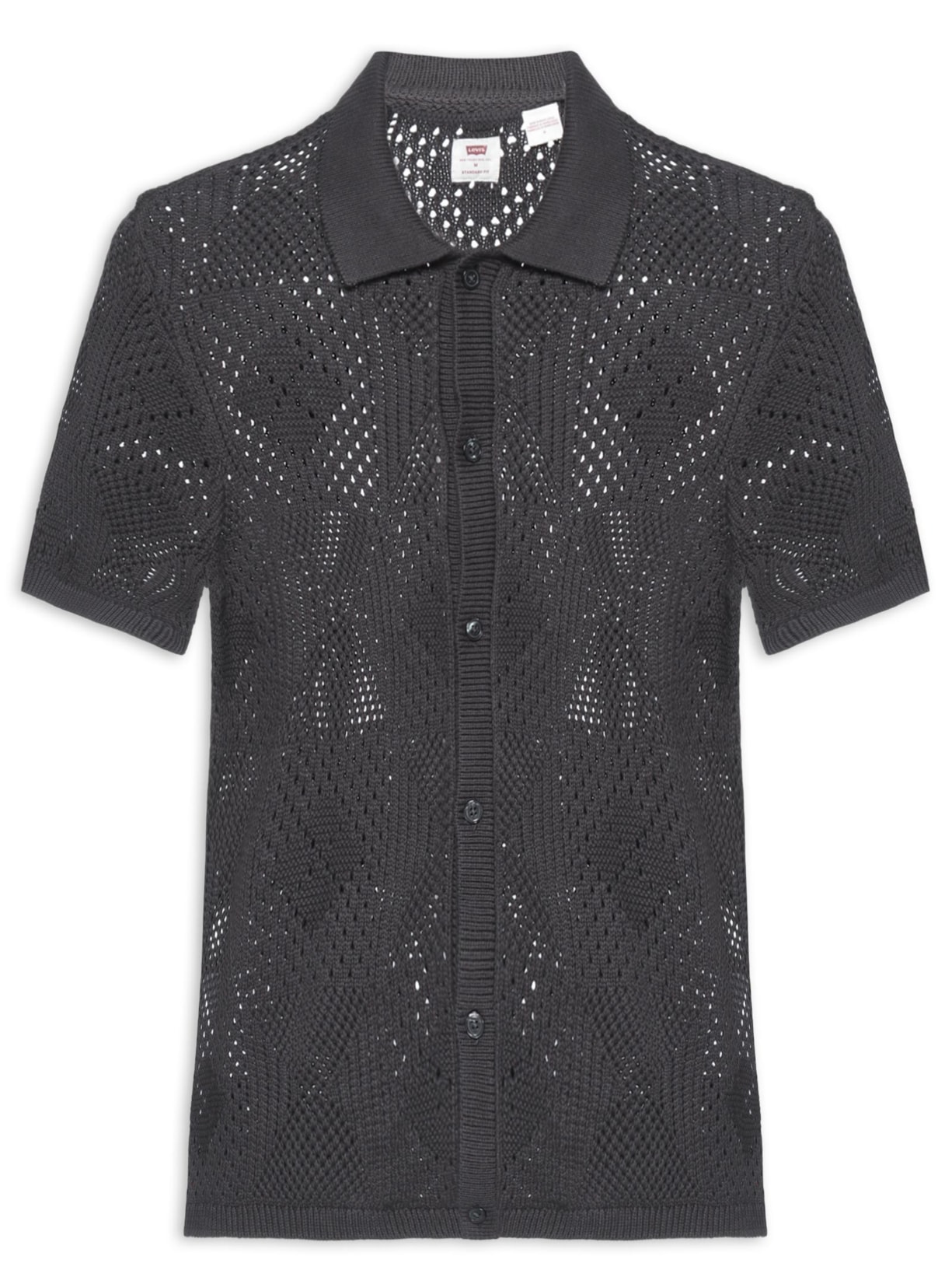 Camisa Masculina Standard Fit Sweater Camp Preto Levi's