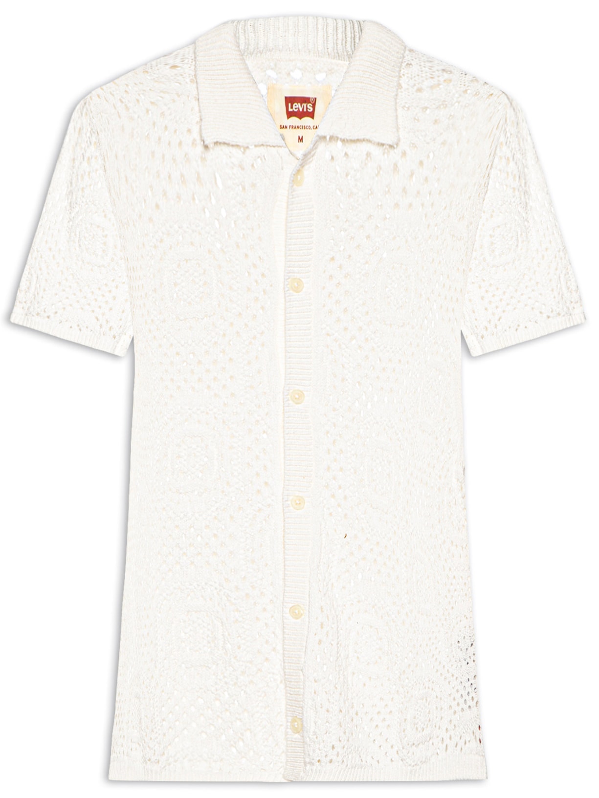 Camisa Masculina Sweater Camp Shirt Tricot Off White Levi's