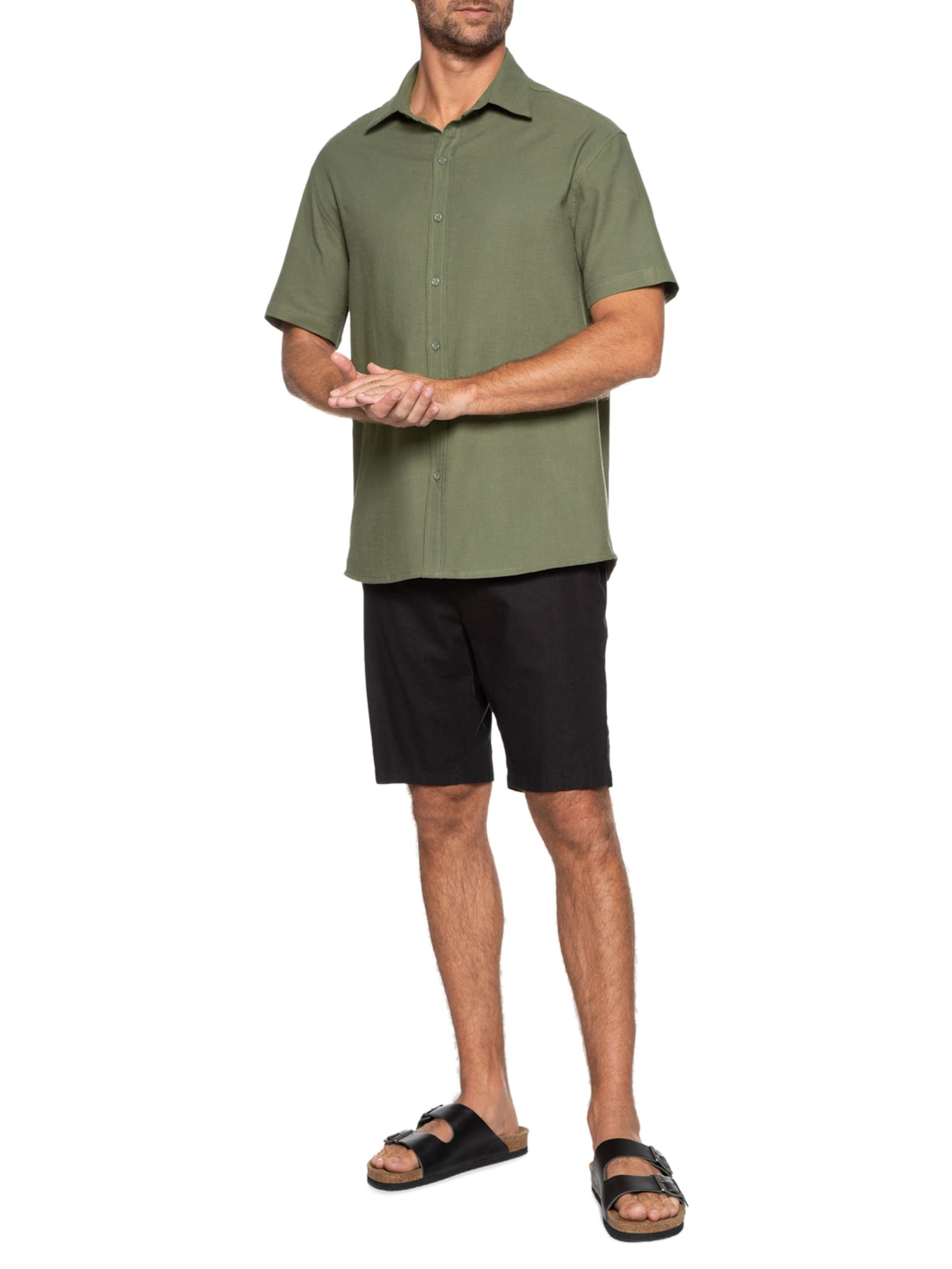 Camisa Masculina Tabatinga Verde Be.each