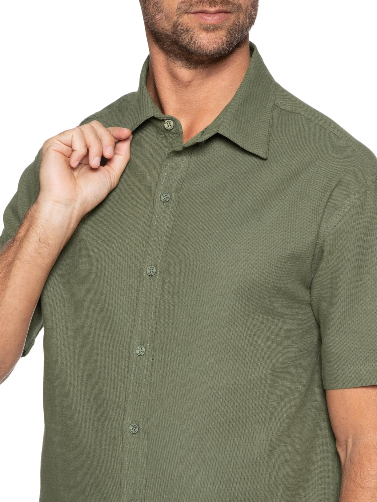 Camisa Masculina Tabatinga Verde Be.each
